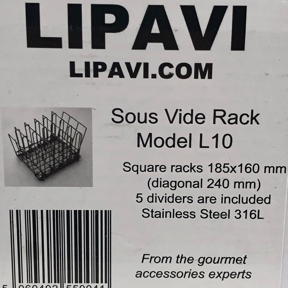 LIPAVI Sous Vide Rack Model L10 New In Box - Picture 2 of 5